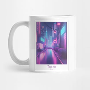 Modern Art Abstract -  Japan Luminous Tokyo Reflections Mug